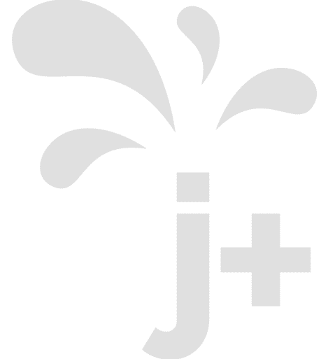 J+ logo white - bw